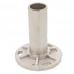 Floor Mounted Baseplate with Insert 42.4mm x 2.0mm 316 Satin Finish