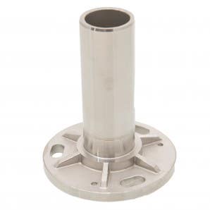 Floor Mounted Baseplate with Insert 42.4mm x 2.0mm 316 Satin Finish