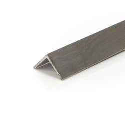 19mm x 12.7mm x 1.6mm (3/4" x 1/2" x 1/16) Brushed Aluminium Angle