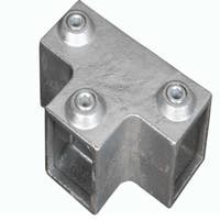Tube Clamps - SQUARE  Clamp 104 40mm LONG TEE