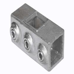 Tube Clamps - SQUARE Clamp 119 40mm 2 SOCKET CROSS