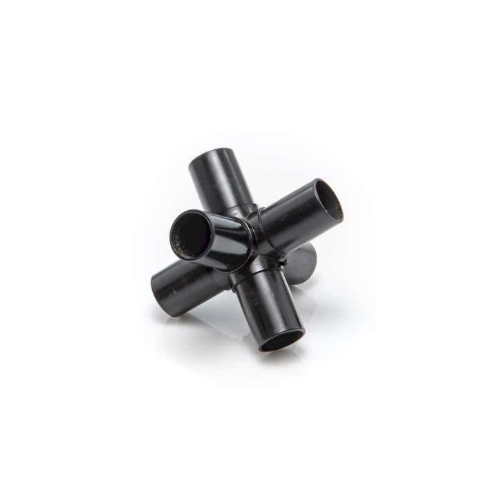 19mm Round Tube 6 Way 90­° Joint Round Tube Connector