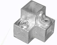Tube Clamps - SQUARE Clamp 128 40mm 3 WAY ELBOW