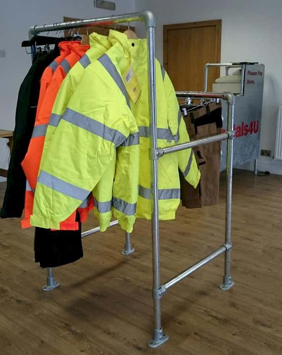 Tube Clamps - Size B TubeClamp Kits 2 Tier Clothes Rack