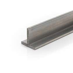  19mm x 19mm x 1.6mm (3/4" x 3/4" x 1/16") Aluminium T-Section