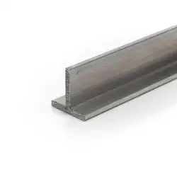 38.1mm x 38.1mm x 3.2mm (1.1/2" x 1.1/2" x 1/8") Aluminium T-Section