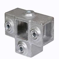 Tube Clamps - SQUARE Clamp 176 40mm 3 WAY OUTLET TEE