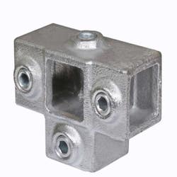 Tube Clamps - SQUARE Clamp 176 40mm 3 WAY OUTLET TEE