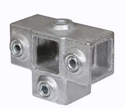Tube Clamps - SQUARE Clamp 176 40mm 3 WAY OUTLET TEE