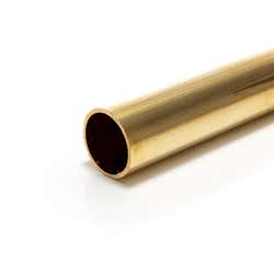 25.4mm x 1.6mm (1" x 16swg) Brass Tube
