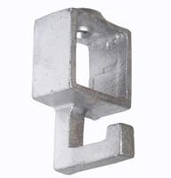 Tube Clamps - SQUARE Clamp 182 40mm HOOK