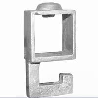 Tube Clamps - SQUARE Clamp 183 STRAIGHT HOOK