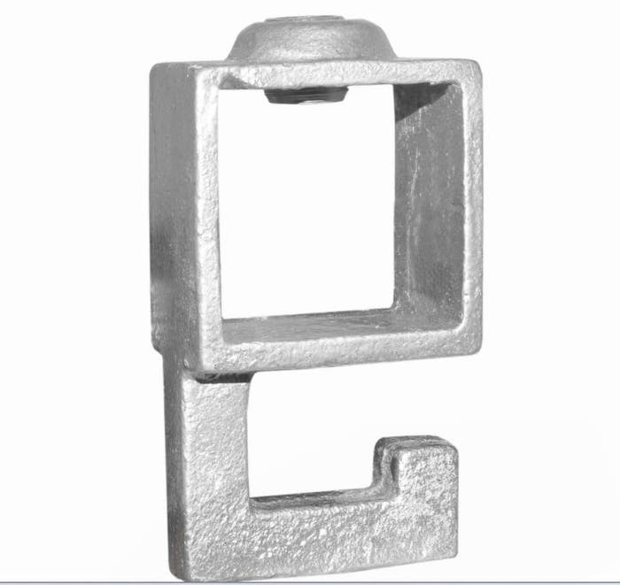 Tube Clamps - SQUARE Clamp 183 STRAIGHT HOOK