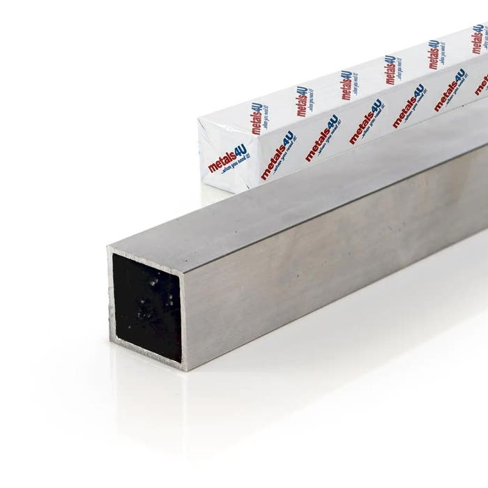 metals4U Aluminium Box Section 12.7mm x 12.7mm x 1.6mm (1/2
