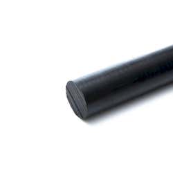 12mm Black Nylon Round Rod 