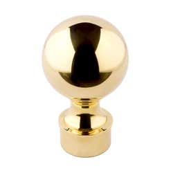 38mm Brass End Caps, Finials & Flanges Ball Finial 38mm 