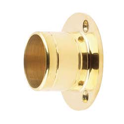 38mm Brass End Caps, Finials & Flanges Wall Flange 38mm 60mm x 28mm 