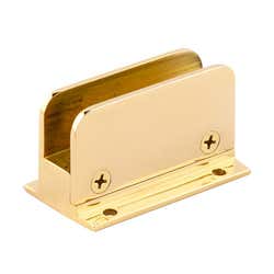 6mm Brass Glass Clamps Flat Base 