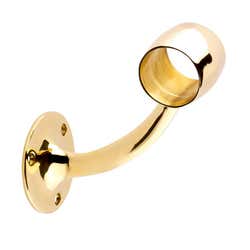 38mm Brass Hand & Foot Rail Brackets Centre Support 