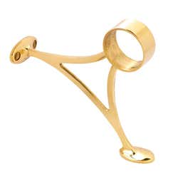 38mm Brass Hand & Foot Rail Brackets Combination Mount 
