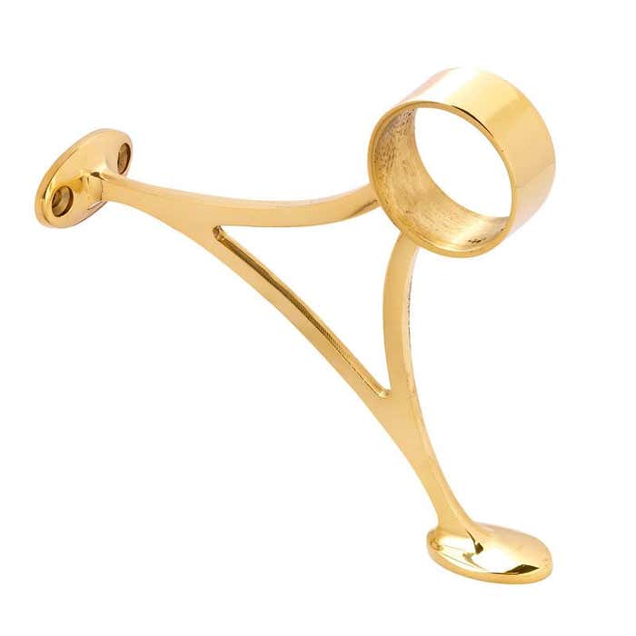 38mm Brass Hand & Foot Rail Brackets Combination Mount 