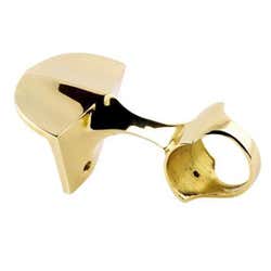 51mm Brass Hand & Foot Rail Brackets Angle Fixed Centre Support