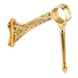 51mm Brass Hand & Foot Rail Brackets Hinged 