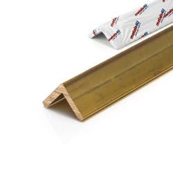 metals4U Brass Equal Angle 25.4mm x 25.4mm x 3.2mm (1" x 1" x 1/8") - 2 Metre Length (2000mm)