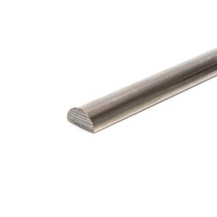 16mm x 6mm Stainless Steel Half Round Moulding 
