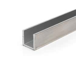 12.7mm x 12.7mm x 1.6mm (1/2" x 1/2" x 1/16") Aluminium Channel 