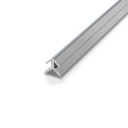  12.7mm (1/2") External Corner - Mill Finish Wall Board Section