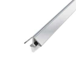 12.7mm (1/2") Internal Corner - Anodised Aluminium Wall Board Section