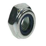 Bright Zinc Plated Nylon Insert Nuts M12 100Pack