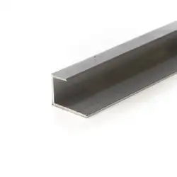 3.2mm (1/8") End Stop - Mill Finish Wall Board Section