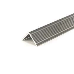 Aluminium Fluted Edgings & Nosings Angle Stair Edging 1" x 1" x 16 swg 
