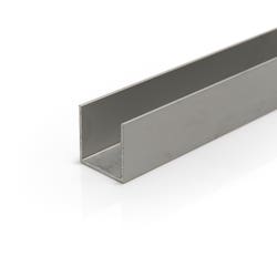  12.7mm x 12.7mm x 1.6mm (1/2" x 1/2" x 1/16") Anodised Aluminium Channel