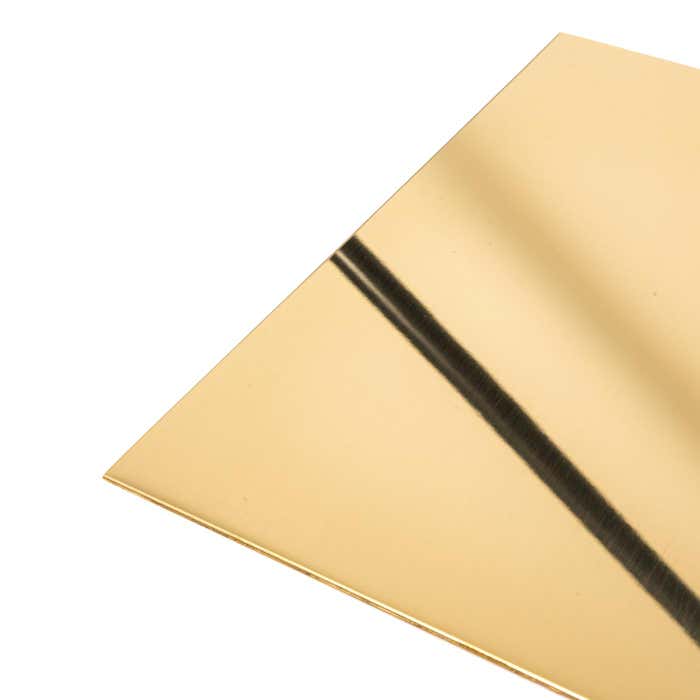  0.9mm bright polished Brass Sheet