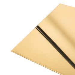 Mirror Polished Brass Splashback