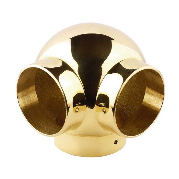 51mm Brass Ball Fittings Brass Side Outlet Elbow 51mm