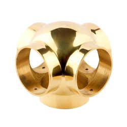 51mm Brass Ball Fittings Brass Side Outlet Cross 51mm 