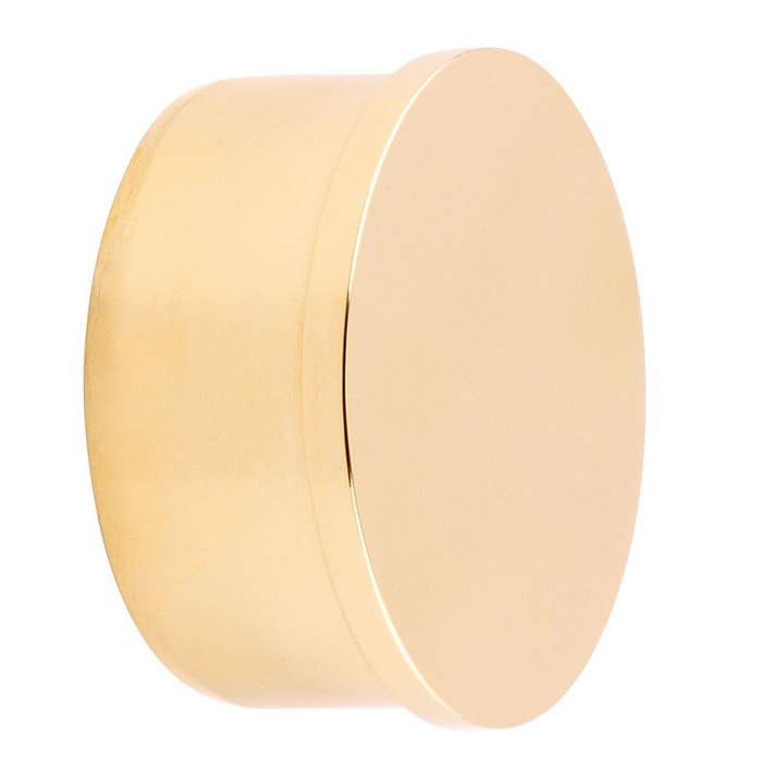 25mm Brass End Caps, Finials & Flanges Brass Flat End Cap 25mm 