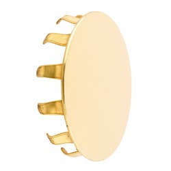 38mm Brass End Caps, Finials & Flanges Snap on End Cap 38mm 