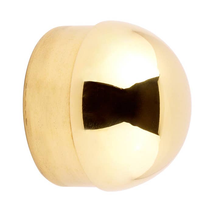 25mm Brass End Caps, Finials & Flanges Brass Half Ball End Cap 25mm
