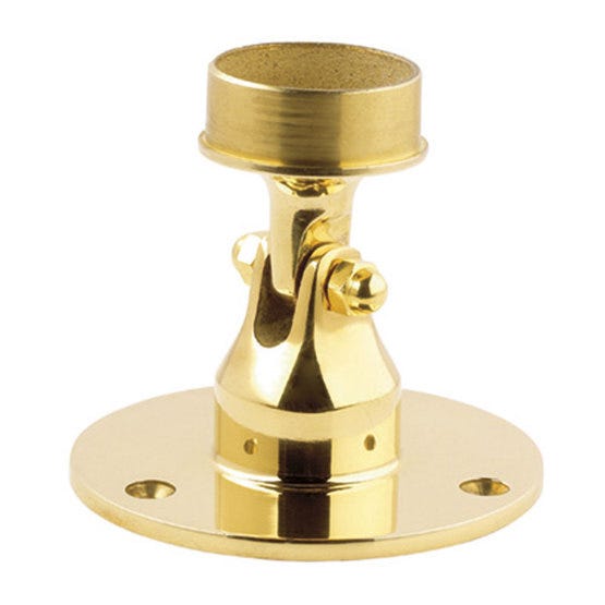 51mm Brass End Caps, Flanges & Finials Adjustable Flange