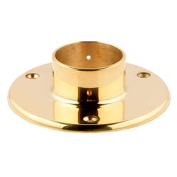 51mm Brass End Caps, Flanges & Finials Floor Flange (Screw In)