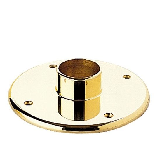 51mm Brass End Caps, Flanges & Finials Floor Flange (Glue In)
