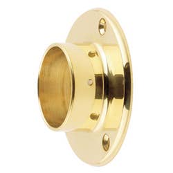 38mm Brass End Caps, Finials & Flanges Wall Flange 38mm 75mm x 24mm 