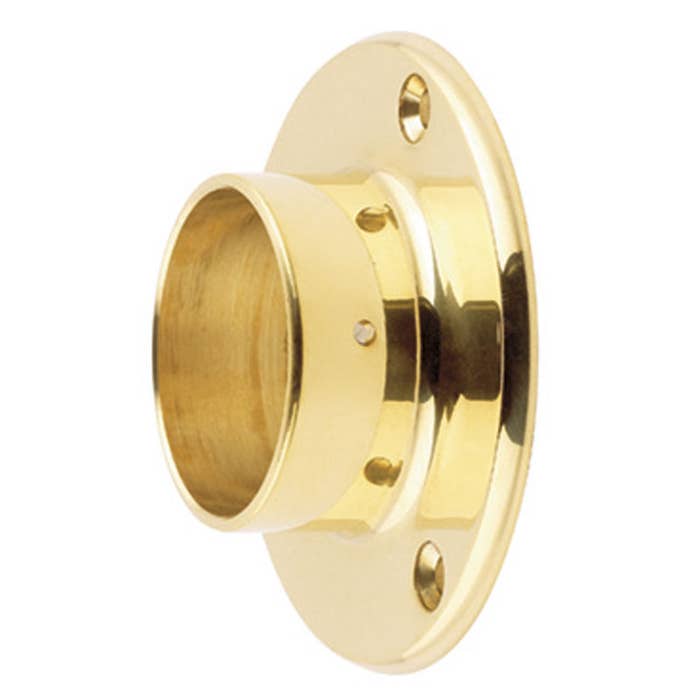 51mm Brass End Caps, Flanges & Finials Wall Flange