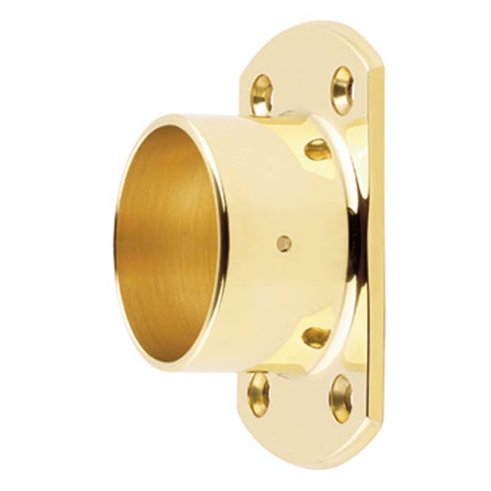 51mm Brass End Caps, Flanges & Finials Rectangle Wall Flange 51mm 