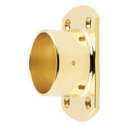 51mm Brass End Caps, Flanges & Finials Rectangle Wall Flange 51mm